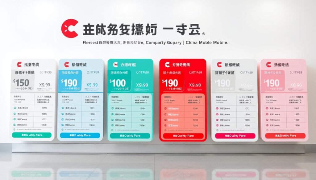 中國移動月費計劃選擇